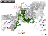 実況天気(2021年10月22日)