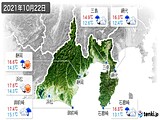 実況天気(2021年10月22日)