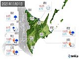 2021年11月01日の道東の実況天気