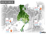 実況天気(2021年11月01日)