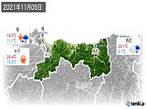 実況天気(2021年11月05日)