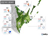 実況天気(2021年11月08日)