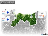 実況天気(2021年11月10日)