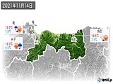 実況天気(2021年11月14日)