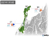 実況天気(2021年11月18日)