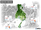 実況天気(2021年11月21日)