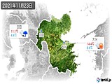 2021年11月23日の大分県の実況天気