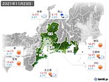 実況天気(2021年11月23日)