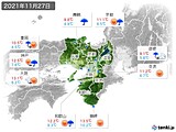 実況天気(2021年11月27日)