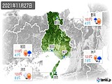 実況天気(2021年11月27日)