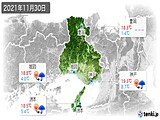 2021年11月30日の兵庫県の実況天気