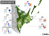 2021年12月01日の道東の実況天気