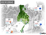 2021年12月04日の兵庫県の実況天気