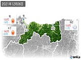 2021年12月06日の鳥取県の実況天気