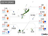 実況天気(2021年12月06日)