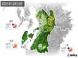 2021年12月10日の熊本県の実況天気