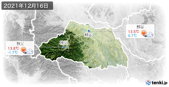 埼玉県(2021年12月16日の天気