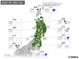 実況天気(2021年12月17日)