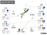 実況天気(2021年12月17日)