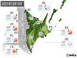 2021年12月18日の道東の実況天気
