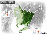 2021年12月20日の愛知県の実況天気