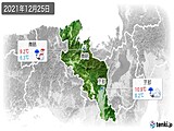 2021年12月25日の京都府の実況天気