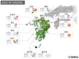 実況天気(2021年12月26日)