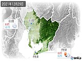 2021年12月29日の愛知県の実況天気