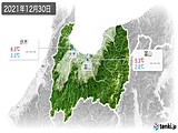 実況天気(2021年12月30日)