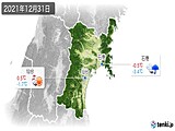 2021年12月31日の宮城県の実況天気