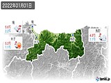 2022年01月01日の鳥取県の実況天気