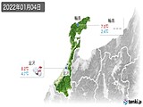 2022年01月04日の石川県の実況天気
