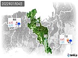 2022年01月04日の京都府の実況天気