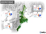 実況天気(2022年01月04日)