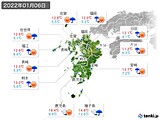 実況天気(2022年01月06日)