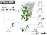 実況天気(2022年01月12日)