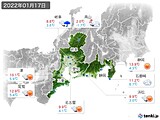 実況天気(2022年01月17日)