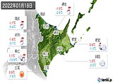 2022年01月18日の道東の実況天気