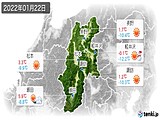 実況天気(2022年01月22日)