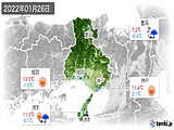 2022年01月26日の兵庫県の実況天気