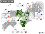 実況天気(2022年01月29日)