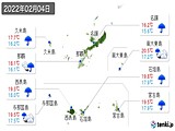 実況天気(2022年02月04日)