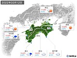 実況天気(2022年02月12日)