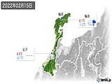 2022年02月15日の石川県の実況天気