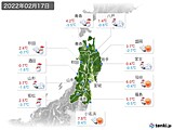 実況天気(2022年02月17日)