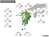 実況天気(2022年02月21日)