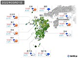 実況天気(2022年03月01日)