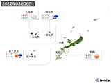 実況天気(2022年03月06日)