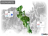 2022年03月07日の京都府の実況天気