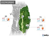 2022年03月08日の岩手県の実況天気